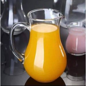 ابريق زجاجي شفاف - ابريق ماء 1.5 - ابريق متين للعصير او الماء او الحليب او المشروبات الباردة - ابريق زجاجي انيق للمنزل والمطبخ وغرفة الطعام والحفلات