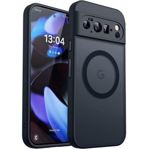 Magnetic for Google Pixel 10 Pro Case6.3 Inch Upgraded Full Camera Protection Shockproof Protective Phone Cover, Black