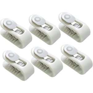 طقم مشابك لملايات السرير والبطانيات - 6 مشابك قوية للحفاظ على الملاءات واللحاف في مكانها، غير قابلة للانزلاق، متينة وقابلة لإعادة الاستخدام