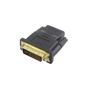 DVI To HDMI Adapter Grey/Gold