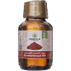 Ormyla Sandalwood Oil Virgin for Hair, Face and Body, 60 Ml
