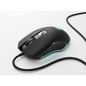 Jertech ماوس ألعاب RGB أسود بمستشعر عالي الدقة وميزات تخصيص متطورة للمستخدمين المحترفين