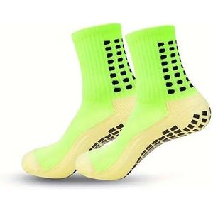 جوارب رياضية مانعة للانزلاق للجنسين - جوارب ضغط عالية الثبات مع حشوة سيليكون، مثالية لكرة القدم والجري واليوغا وكرة السلة - ألوان متعددة متوفرة 