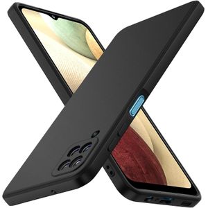 Ivoler Silicone Case for Samsung Galaxy A12 / M12, Ultra Slim, Shock-Absorbent, Matte Black
