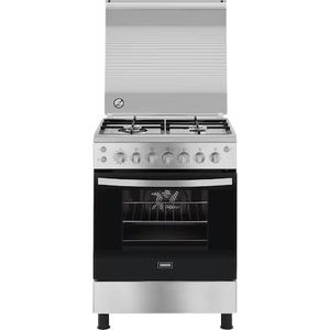 Zanussi   بوتاجاز 4 شعلة غاز مع فرن كول كاست    ZCG61296XB