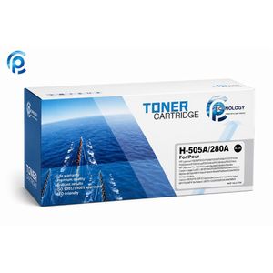 PC TECHNOLOGY HP 80A CF280A Compatible Black Laser Toner Cartridge High Quality 2700 Pages for HP LaserJet Printers