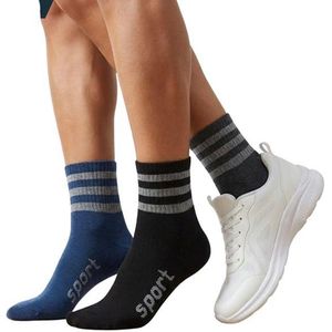 Fg Men's spandex athletic socks, multi-colored, striped design, 3 pack