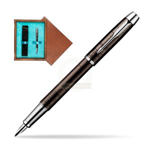 Parker قلم باركر  IM بنى ميتاليك CT حبر