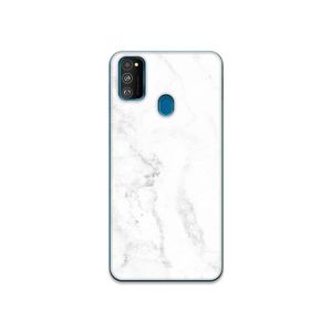 OZO Skins Marble Sticker For Samsung Galaxy M30s - White/Grey