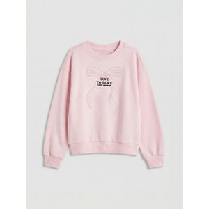 LC Waikiki Crew Neck Embroidered Girl's Sweatshirt