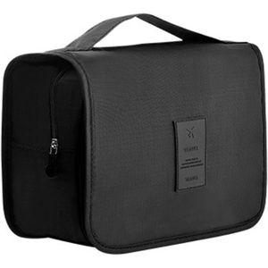 شنطة ادوات الزينة للسفر غسيل معلقة لادوات ومستحضرات التجميل للنساء والفتيات والاطفال مقاومة للماء وقابلة للطي اسود 1 من فياريين نايلون