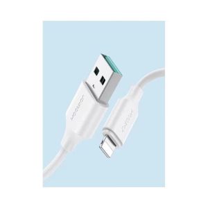 JOY ROOM كابل USB إلى لايتنينج للشحن السريع ومزامنة البيانات بقوة 2.4 أمبير لجهاز آيفون وآي باد بطول 1 متر لون أبيض