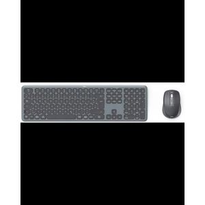Hama Wireless Keyboard Mouse Set WKM-550 (Multi-Device 2.4GHz via USB Receiver + 2x Bluetooth for PC, Laptop, Tablet, 10 m Range, German QWERTZ Layout, Quiet, Battery Operated) Black
