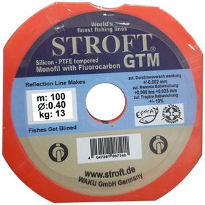 STROFT Fishing Line Invisible STROFT80% fluorocarbon  made in Germany 100 meter Size 40 clear