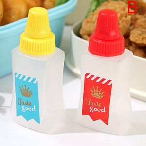 4pcs Mini Portable Sauce Bottles For Bento Box, Japanese-style Salad  Dressing & Ketchup Dispenser, Plastic Condiment Squeeze Bottle