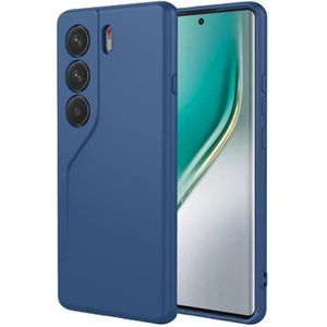 Liquid Silicone Case Compatible with Tecno Camon 40 Pro, Full Camera Protection with Soft Microfiber Lining, Durable Shockproof Anti-Scratch Cover (DARK BLUE)