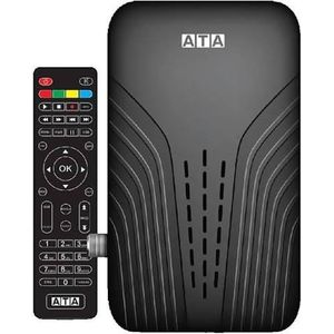 ATA ريسيفر ستالايت صغير عالي الدقة HD من ايه تي ايه، أبيض - 24SFN-B