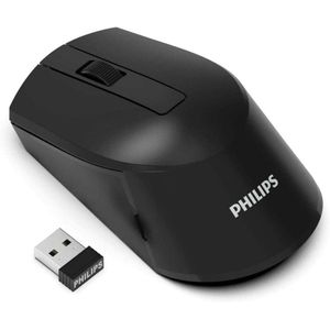 Philips SPK7374/93 M374 1600Dpi Ergonomic Wireless Black Mouse