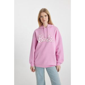 Defacto Woman Hooded Oversize Fit Sweat Shirt - Pink