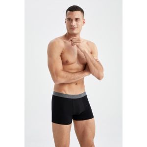 Defacto Man Regular Fit Knitted Boxer - Black