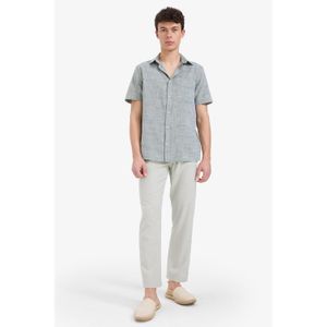 Defacto Relax Fit Relaxed Cut Slim Leg Linen Blend Summer Trousers