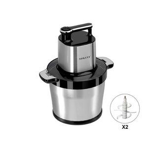Sokany Wonder chopper/grinder Stainless steel, 8 liters, 3 speeds, 1800W