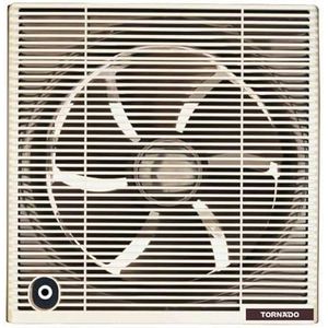 TORNADO Bathroom Ventilating Fan 30 cm Privacy Grid Black x Grey TVS-30BG