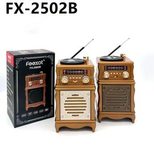 FEEXOT Vintage Portable Radio, Wireless Bluetooth Audio, Supports AM/FM/SW Bands, USB & TF Card Playback, Model FX-2502B.