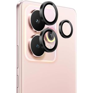 واقي عدسة الكاميرا لهاتف Realme 15 Pro 5G، غطاء كاميرا بحلقة معدنية فردية من الزجاج المقوى 9H، متوافق مع أغلفة الحماية، مقاوم للخدش اسود 