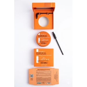 Bbrose جل وماسكارا حواجب "بي بي روز" بفيتامين سي - شفاف، ثبات يدوم طويلاً لجميع أنواع البشرة - مظهر طبيعي مع فرشاة دمج