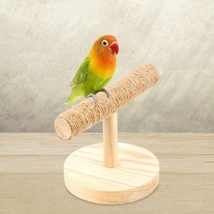 2pcs Parrot Bird Perches Natural Wood Bird Standing Stick Parrot Perch  Stand Platform Wooden Exercise Climbing Paw Grinding Toy Birdcage  Accessories