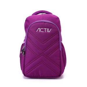 Activ Stitched Girls Backpack With Multiple Pockets - Purple