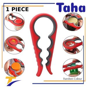 1pc Random Color Adjustable Jar Opener Stainless Steel Lids off