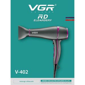 VGR مجفف الشعر الاحترافي  V-402 مع زر التبريد وإعدادين للسرعة