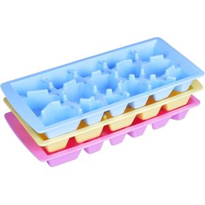 Lamsa Plast طقم قوالب ثلج بلاستيك – 3 قطع