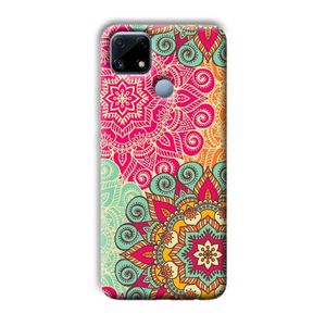 جراب موبايل سيليكون مطبوع WL متوافق مع Realme C25