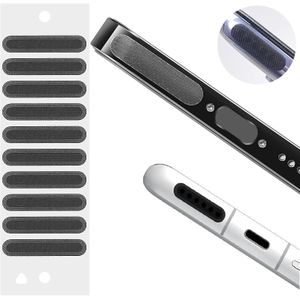 ستيكر لاصق شبكي مقاوم للغبار للموبايل، لحماية مكبر الصوت، مضاد للغبار لموبايلات ايفون واندرويد ومكبر الصوت ، 10قطعة