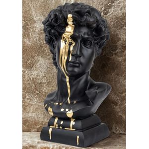 تمثال نصفي فني مودرن – تمثال ديفيد جولد/اسود مطفي لديكور المنزل والمكاتب