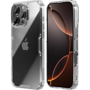 Nillkin جراب رفيع شفاف مع حماية من السقوط من الدرجة العسكرية، مضاد للاصفرار، جراب خلفي مقاوم للخدش والصدمات من نيلكن لموبايل آيفون 16 برو ماكس، شفاف