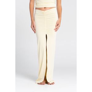 OUTDATED Ruched Skirt - Butter Yellow
