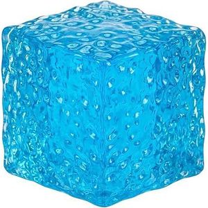 Cube Squishy, Gumdrop Squishy Fidget with Jelly Texture, Stress Relief Sensory for Focus and Relaxation, Romantic Ice Blue Colour Design