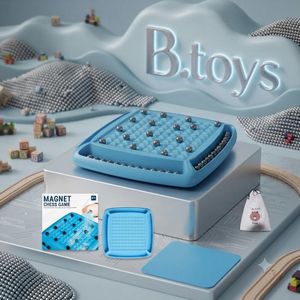 "Interactive Magnetic Strategy Board Game Featuring 20+ Magnetic Stones and Recessed Grid for Competitive Skill-Building and High-Tension Fun"