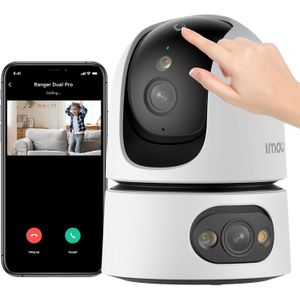 Imou 6MP Dual Security Camera for Home with Call Button, HD 2K Indoor Baby Monitor w-Color Night Vision- 2 Way Audio-Human AI Detection Tracking, Dual Band Wi-Fi6 CCTV Pet Home Camera Works w-Alexa