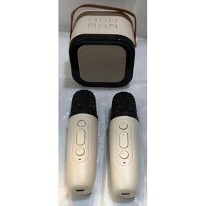 Kids Karaoke Set with 2 Microphones and Voice Changing Speaker
