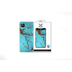 OZO Skins Gold Blue Marble Sticker For Infinix Smart HD2021