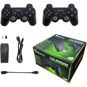 Blulory 4K Smart Video Game TV Stick,Video Game Consoles,10,000 Games 32  -64GB Retro Classic Gamin 2.4G Wireless Gamepads Controller64G,10000+ Games  