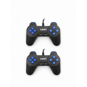 Crash X1 Dual Wired USB Game Controller for PC & Laptop Ergonomic Gamepad with Responsive Buttons, Plug & Play Support for Windows and Multiplayer Gaming