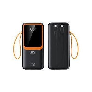 Majentik بنك طاقة ماجنتيك مزود بكابل مدمج، سعة 50000 مللي أمبير/22.5 واط