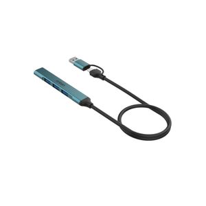 ONTEN OTN-UCA9701 4-in-2 USB-C & USB-A 3.0 to 4Ports HUB