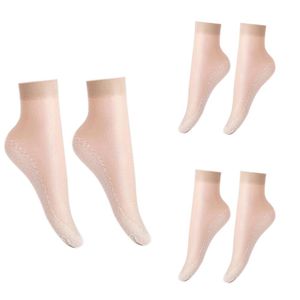 Socks Summer Ultra Thin Transparent Nylon Women Girl Beige, pcs3